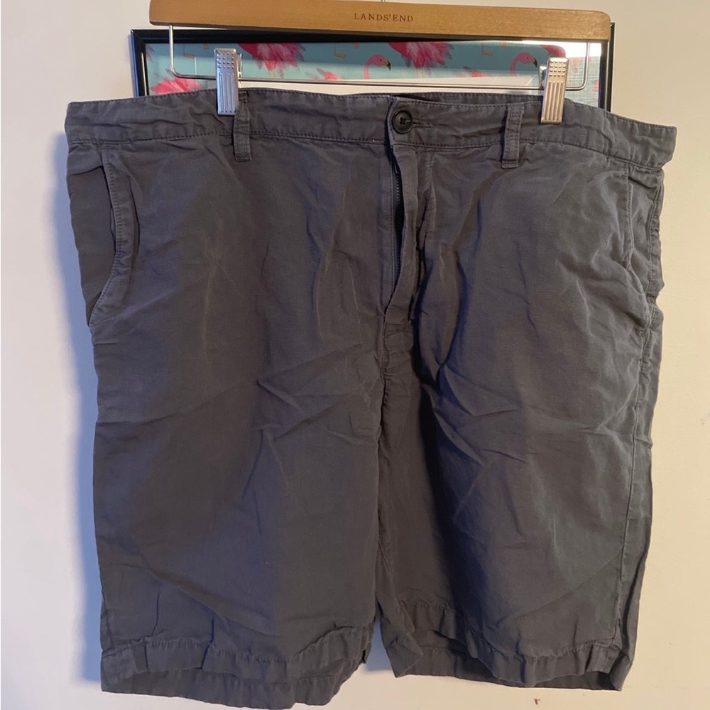 John Varvatos Men's Chino Shorts Size 38 Grey Cotton Pockets